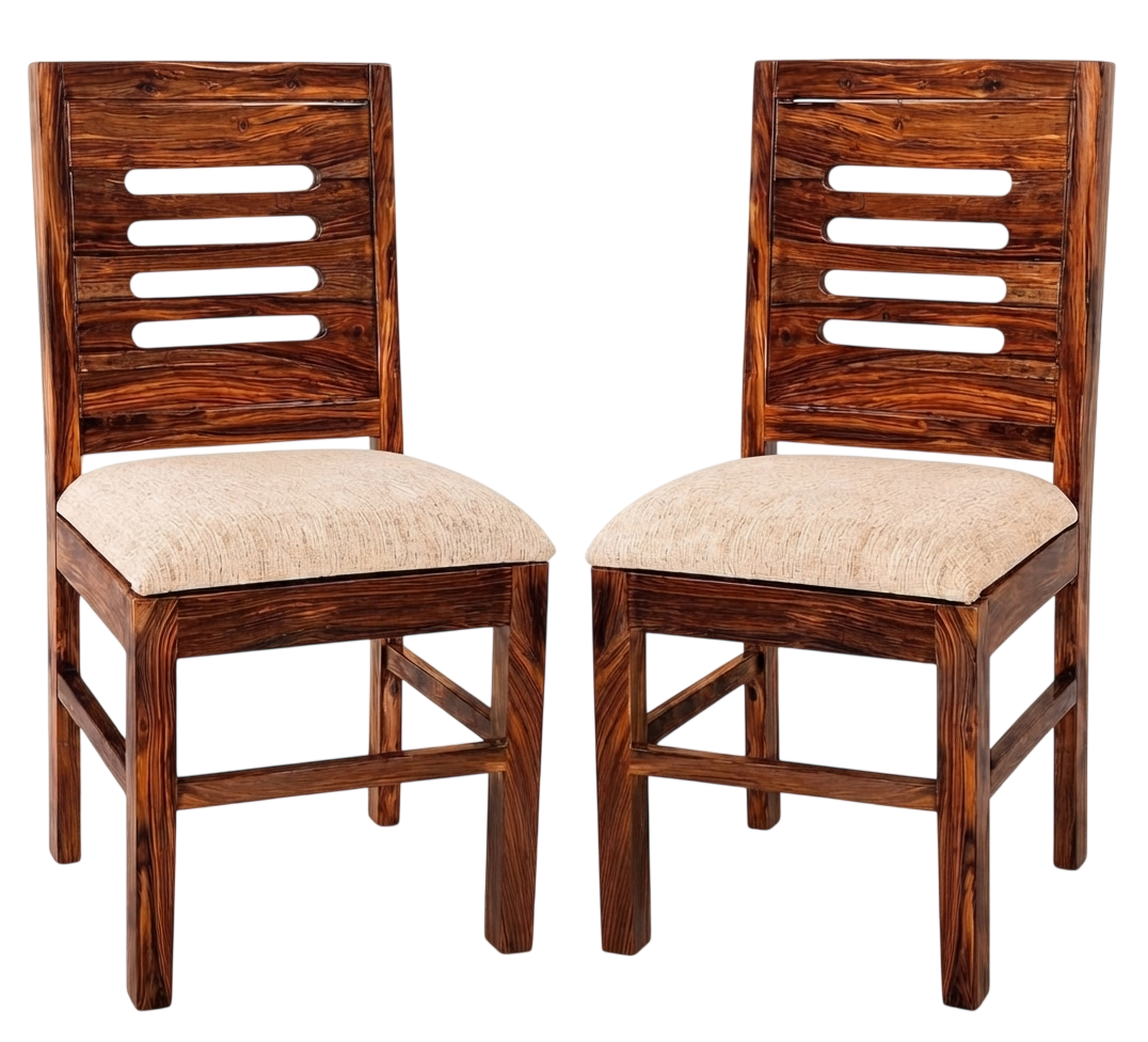 Sheesham wood dining chairs at Alpha Furniture, JP Nagar