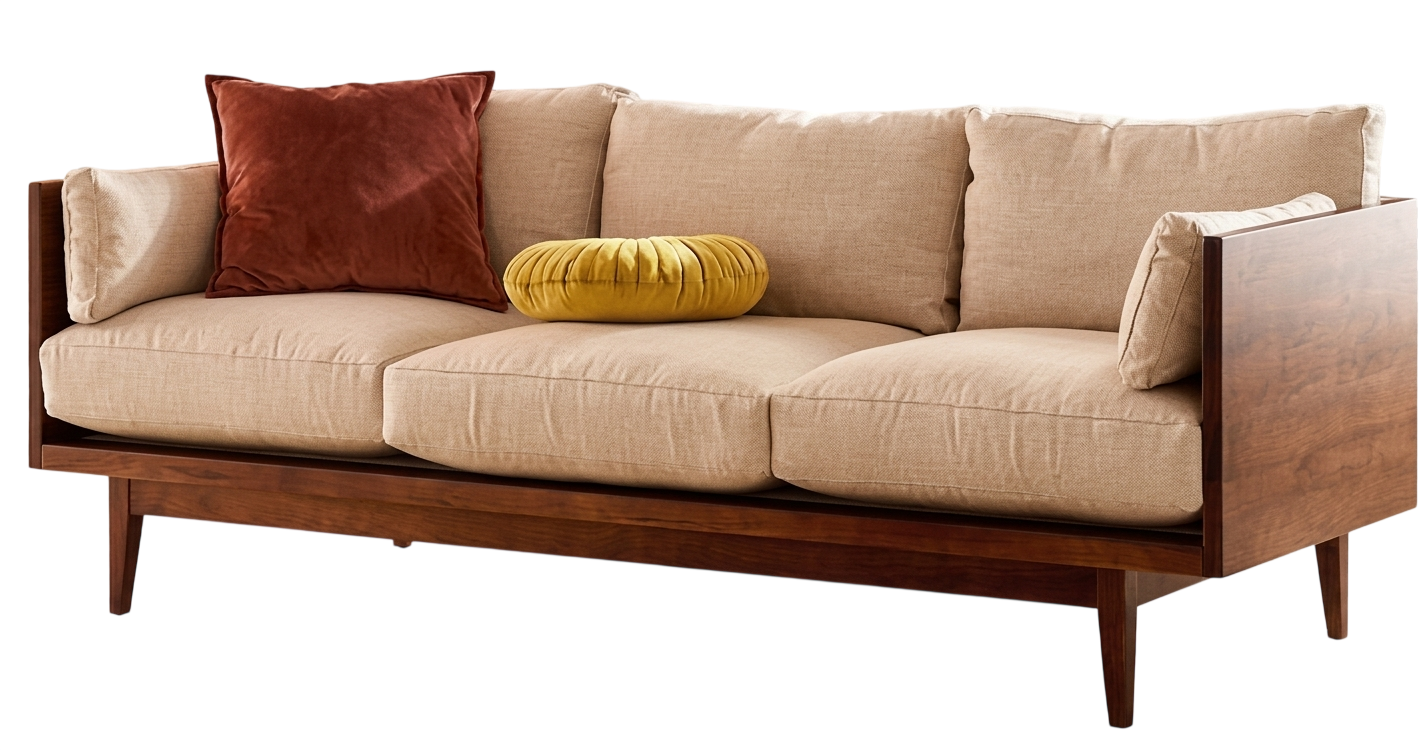 Sofa on display at Alpha Furniture, JP Nagar 8th Phase