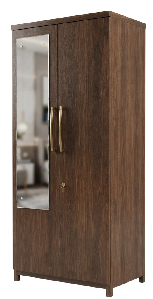Wardrobe with mirror at Alpha Furniture, JP Nagar